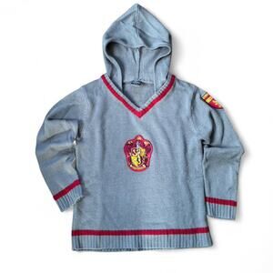 Harry Potter Gryffindor Kids Hoodie Universal Studios Youth Small Gray